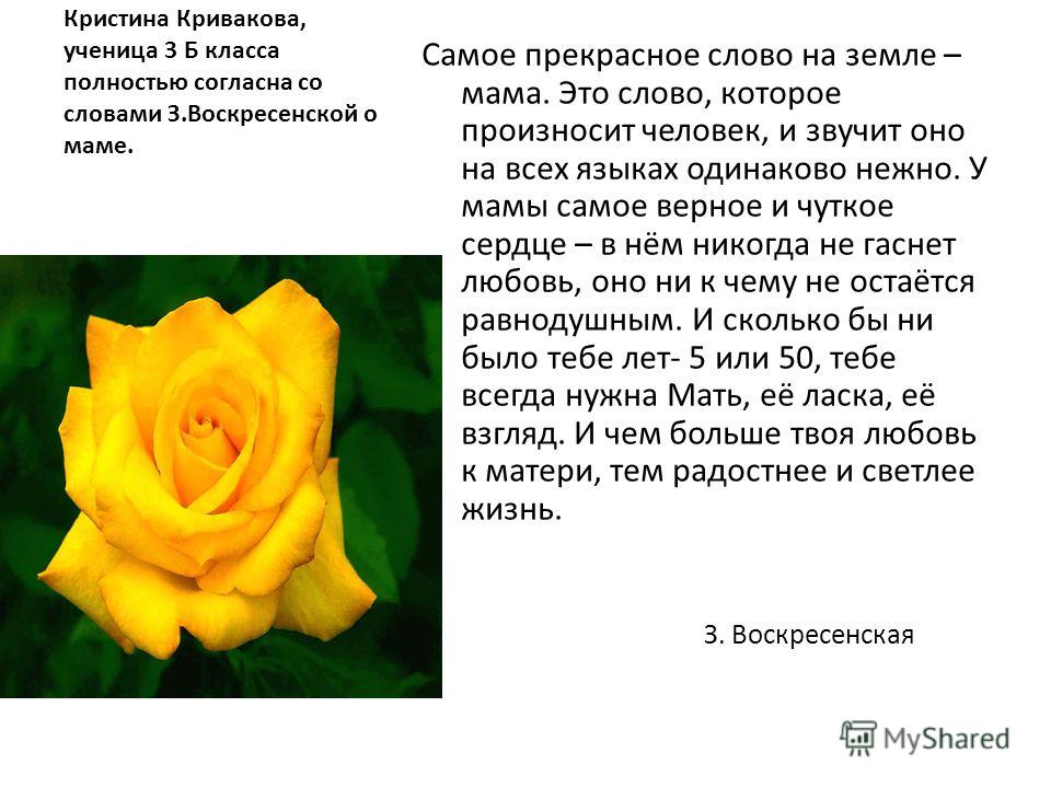 мама. Это слово, которое произносит