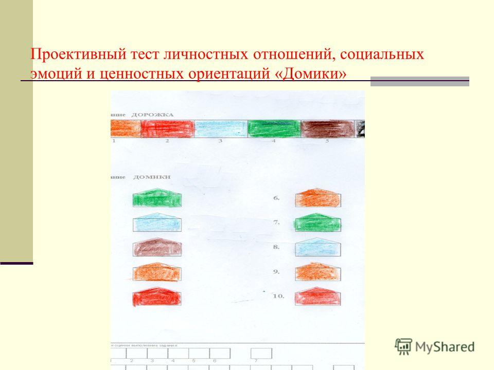 Проективный тест личностных отношений социальных эмоций 4