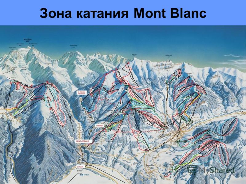 Зона катания Mont Blanc