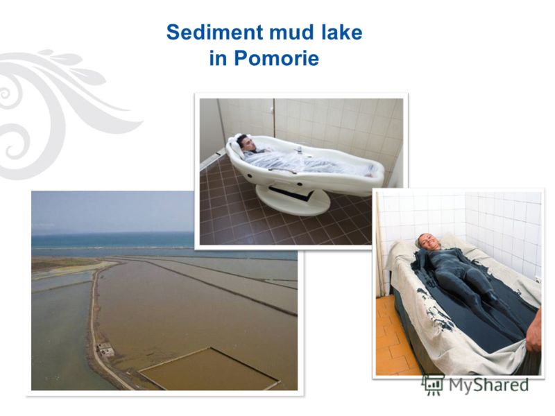 Sediment mud lake in Pomorie