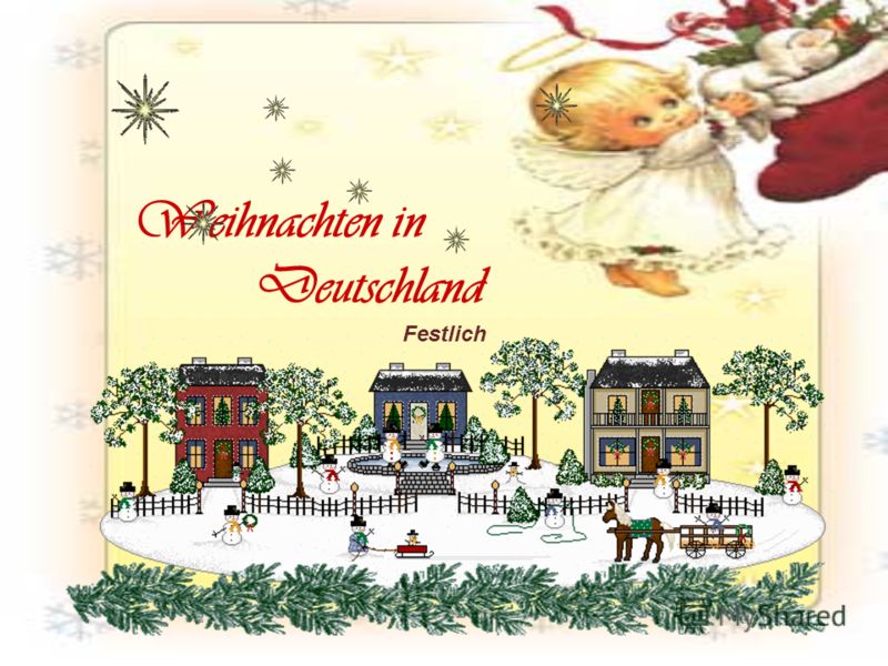 Weihnachten in Deutschland Festlich