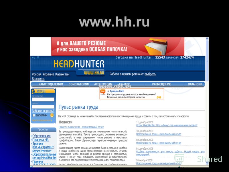 www.hh.ru www.gks.ruwww.gks.ru