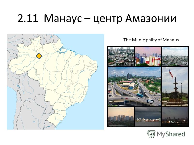 2.11 Mанаус – центр Амазонии The Municipality of Manaus