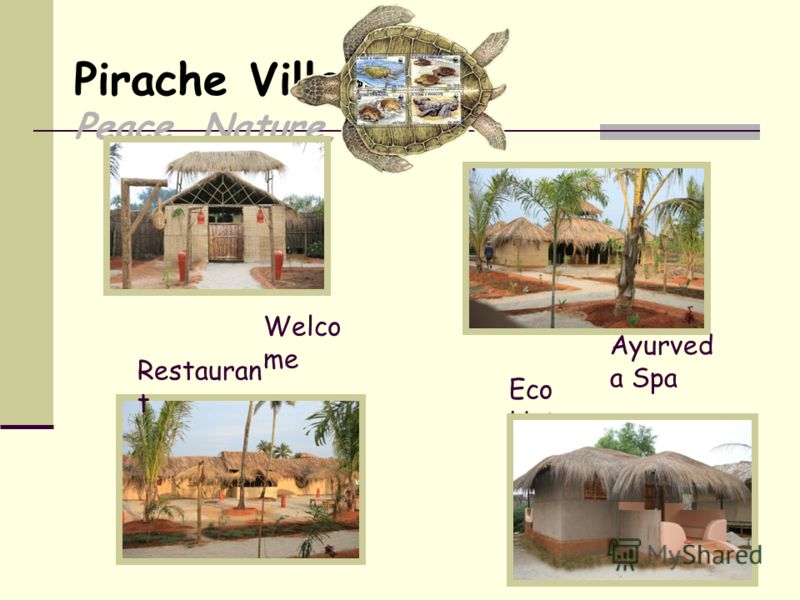 Pirache Village Peace, Nature, Art Welco me Ayurved a Spa Eco Hut Restauran t