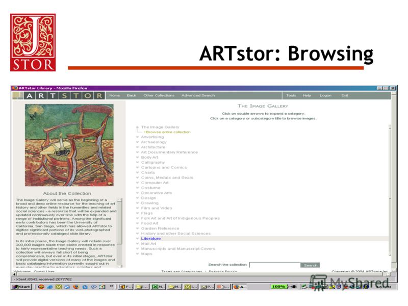 ARTstor: Browsing