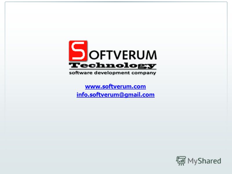 www.softverum.com info.softverum@gmail.com