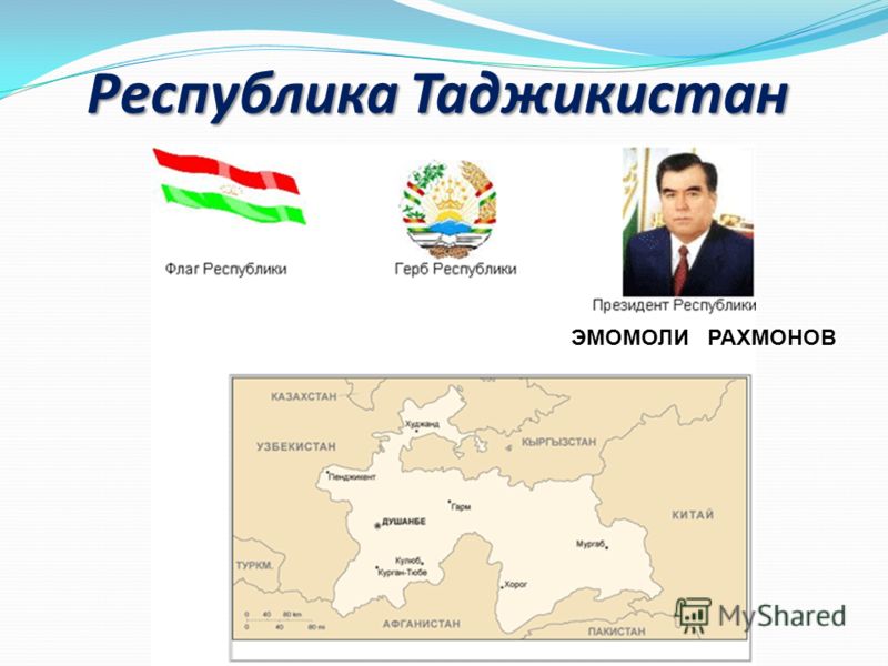 Республика Таджикистан ЭМОМОЛИ РАХМОНОВ