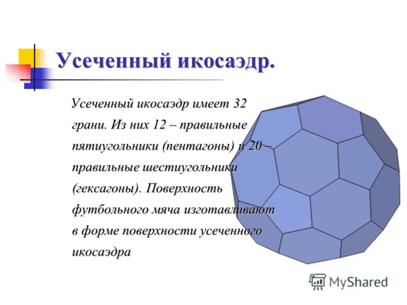 Конструкция футбольного мяча