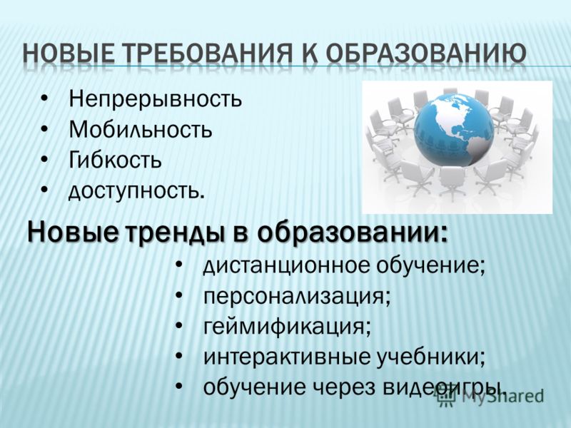 Новые тенденции в образовании 2018 Новые тенденции в образовании 2018