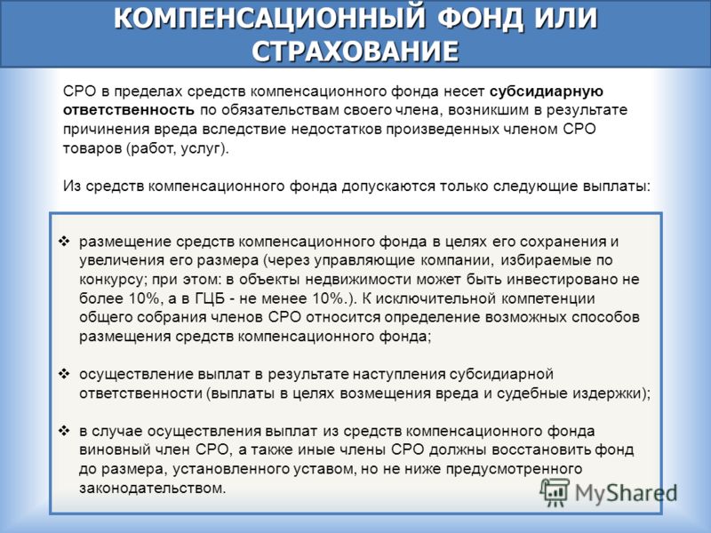 Конкурс на размещение компенсационного фонда Конкурс на размещение компенсационного фонда