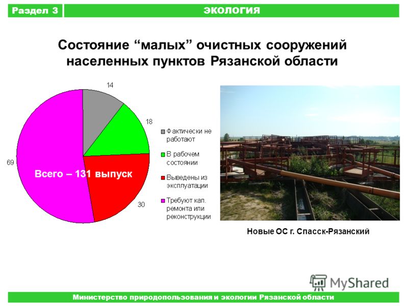 Экологические проблемы рязанской области презентация