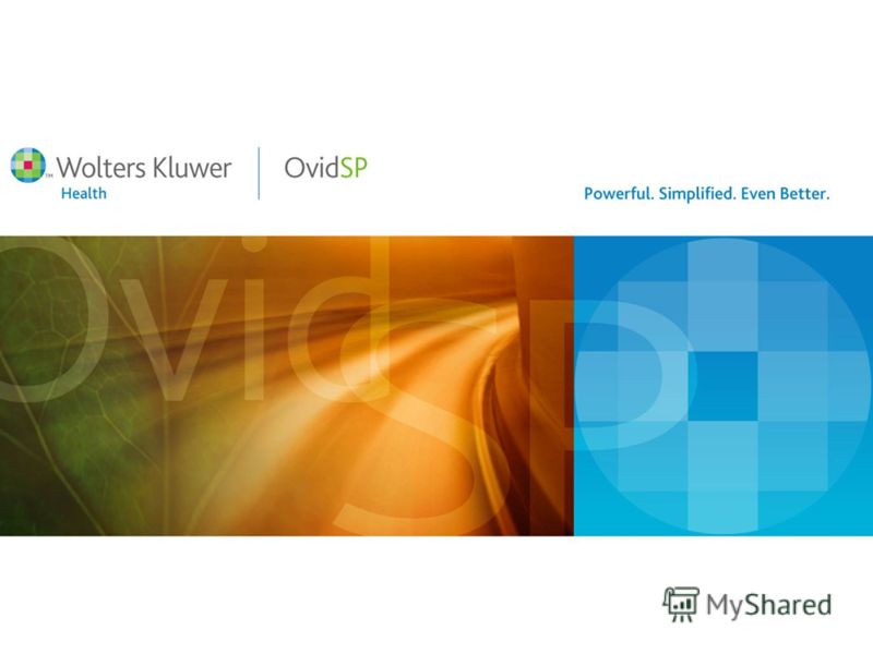 Презентация на тему "Ovid Technologies для медицины и здравоохранения