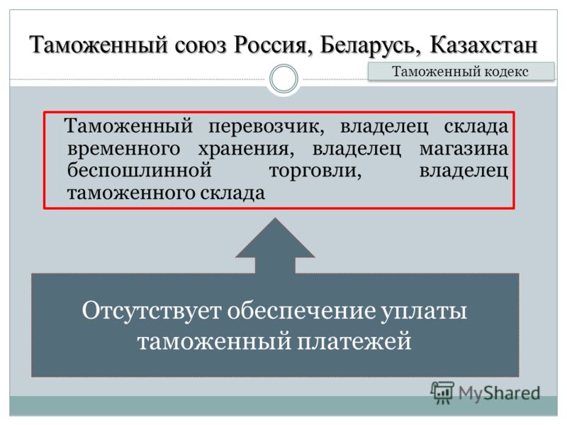 Реферат: Таможенный союз Российской Федерации, Казахстана и Белоруссии история и современность