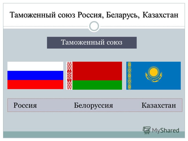 Реферат: Таможенный союз Российской Федерации, Казахстана и Белоруссии история и современность