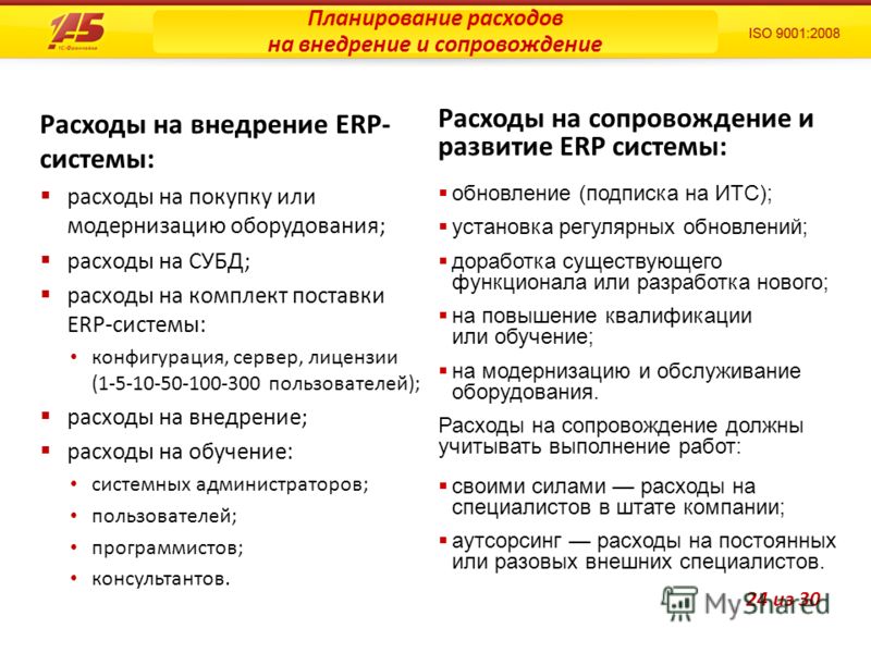 План внедрения 1с документооборот