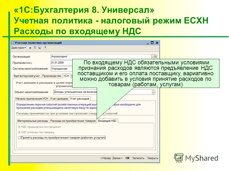 Признание расходов по ндс Признание расходов по ндс