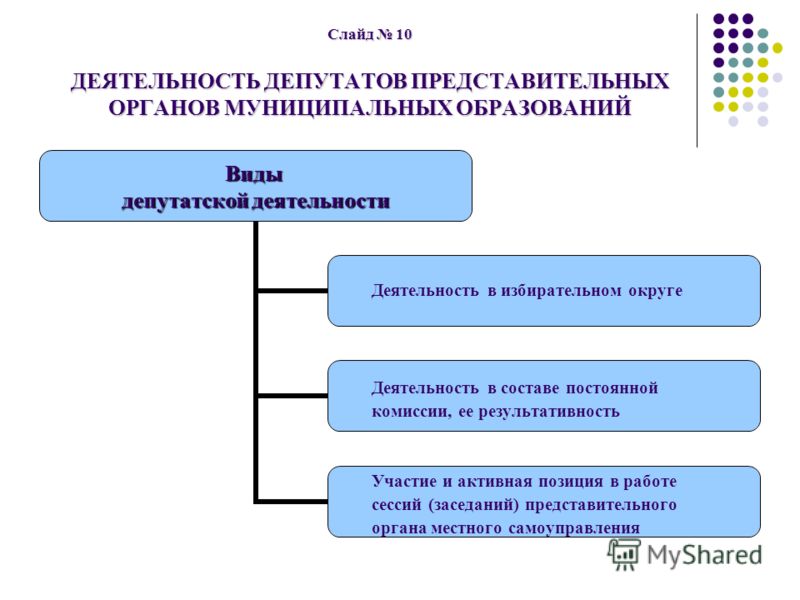 Представительный орган муниципального образования презентация