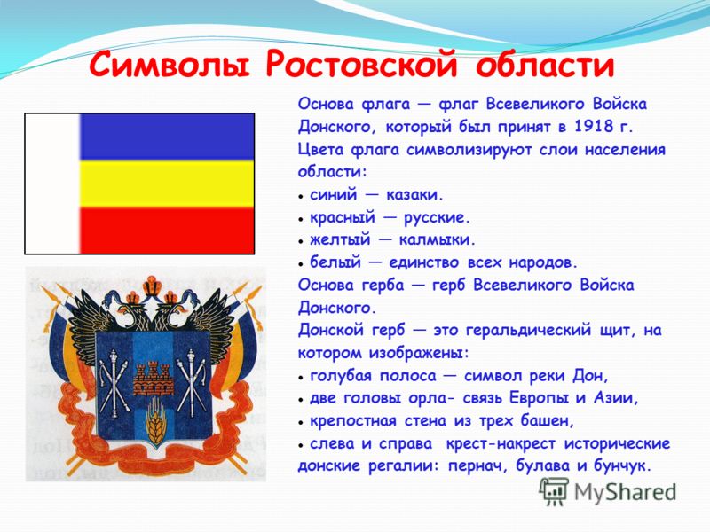 Флаг И Герб Ростовской Области Фото