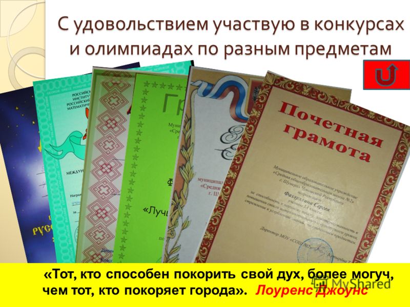 Конкурсы по разным предметам Конкурсы по разным предметам