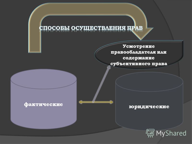 Беспрепятственное осуществление гражданских прав примеры Понятие и способы осуществления гражданских прав и исполнения обязанностей презе