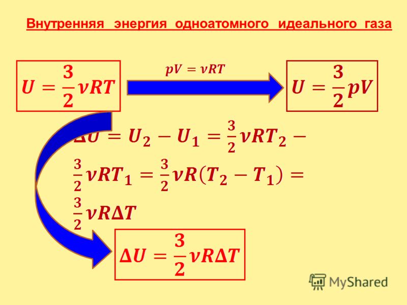 Как изменится внутренняя энергия одноатомного идеального газа если Как изменится внутренняя энергия одноатомного идеального газа если