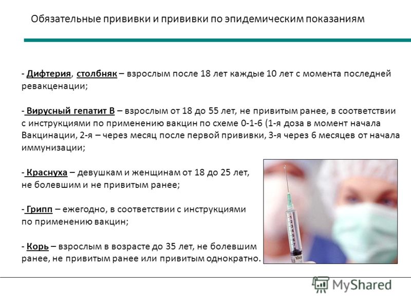Прививка адсм планирование беременности