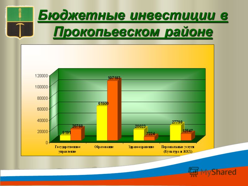 Бюджетные инвестиции в Прокопьевском районе