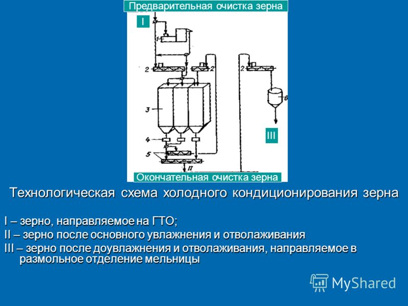 Последовательность операций подготовки зерна к помолу " Строительные технологии