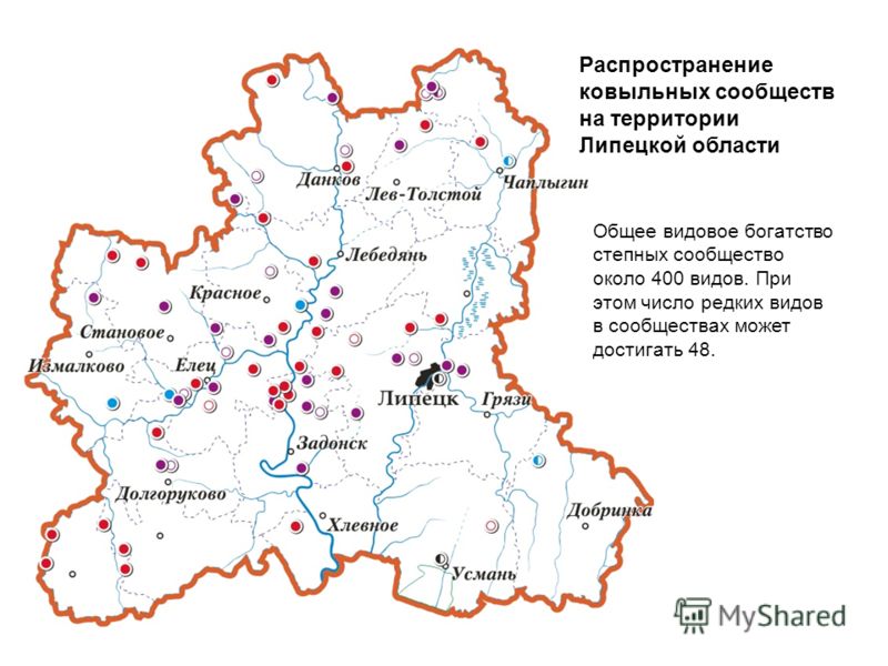 Географическое расположение липецкой области