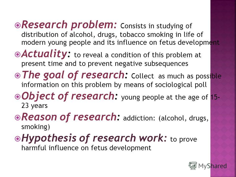 research problem research problem