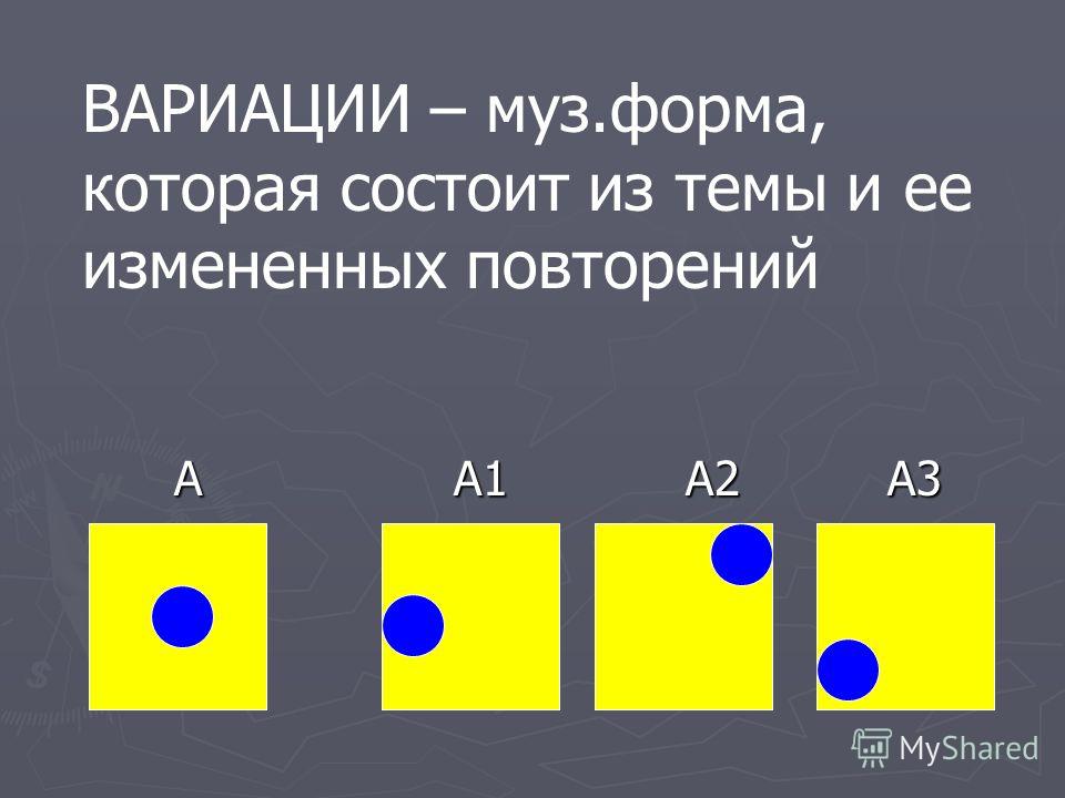 Как сделать вариации Как сделать вариации