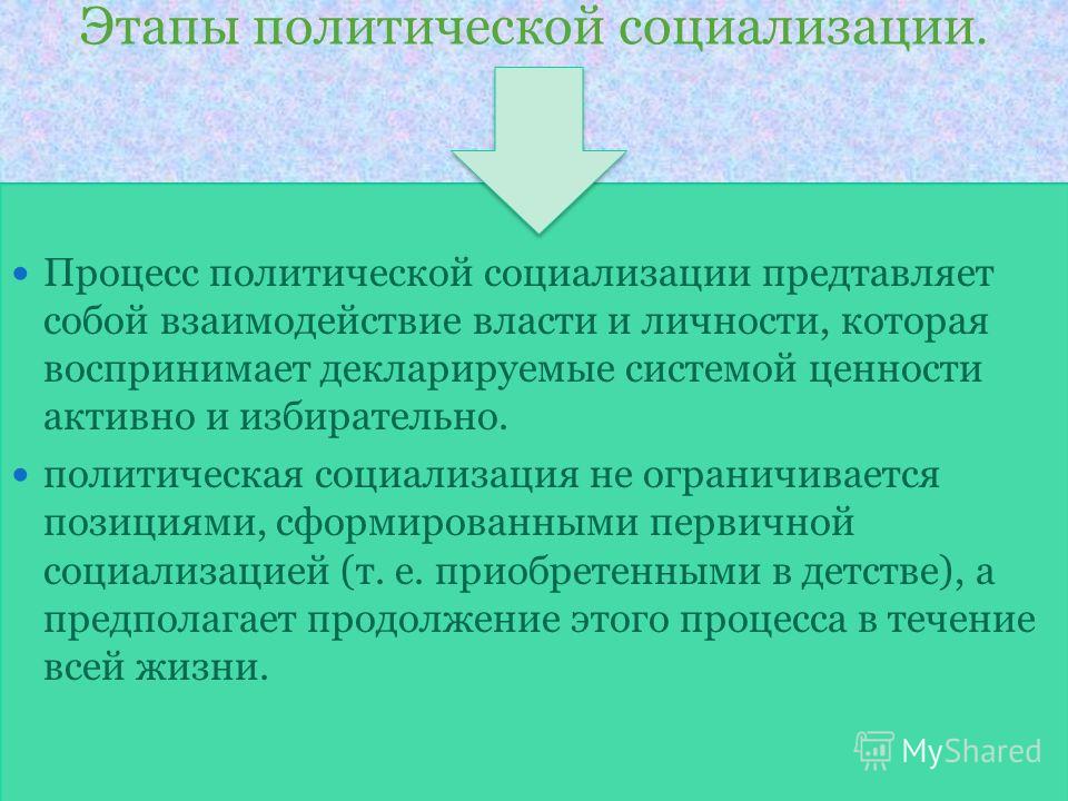 Политическая социализация граждан в россии примеры