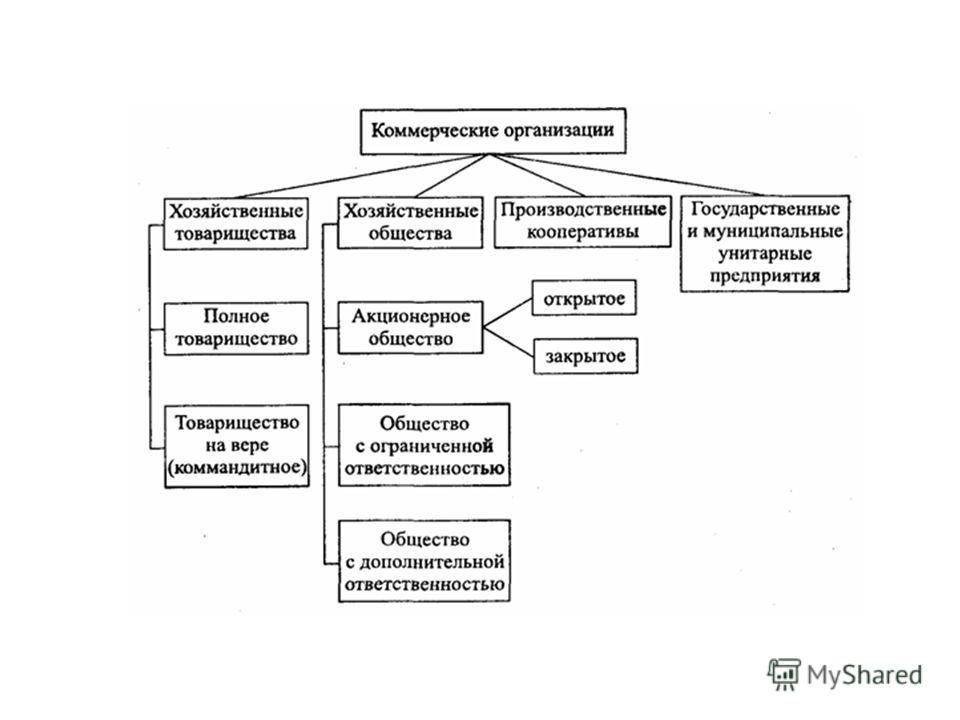 Коммерческие организации презентация