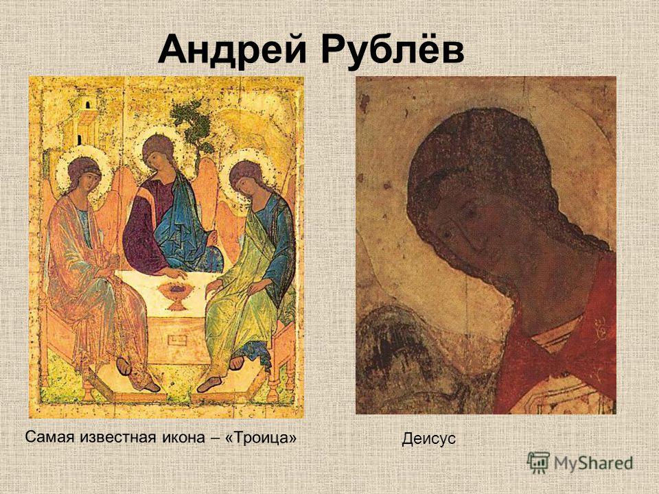 Андрей Рублёв Самая известная икона – «Троица» Деисус