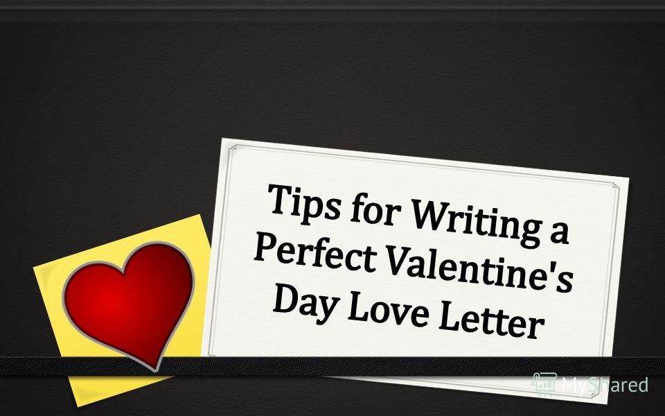 Tips to write a love letter