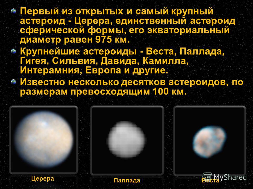 Сообщение на тему астероиды астероиды главного пояса