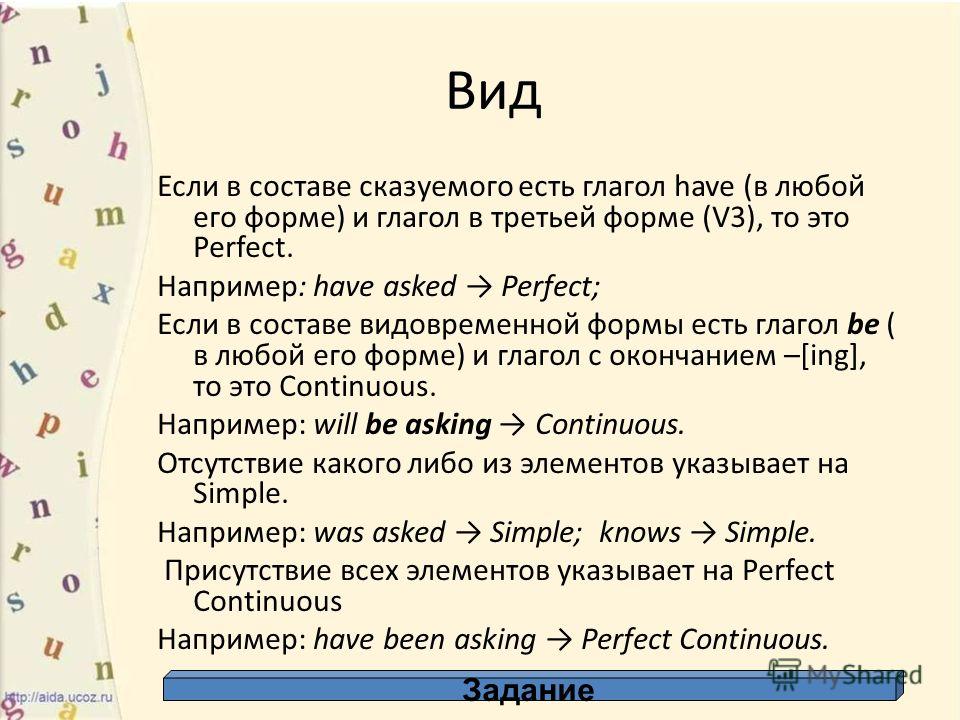 Глагол в английском языке ‹ Грамматика ‹ engblog.ru
