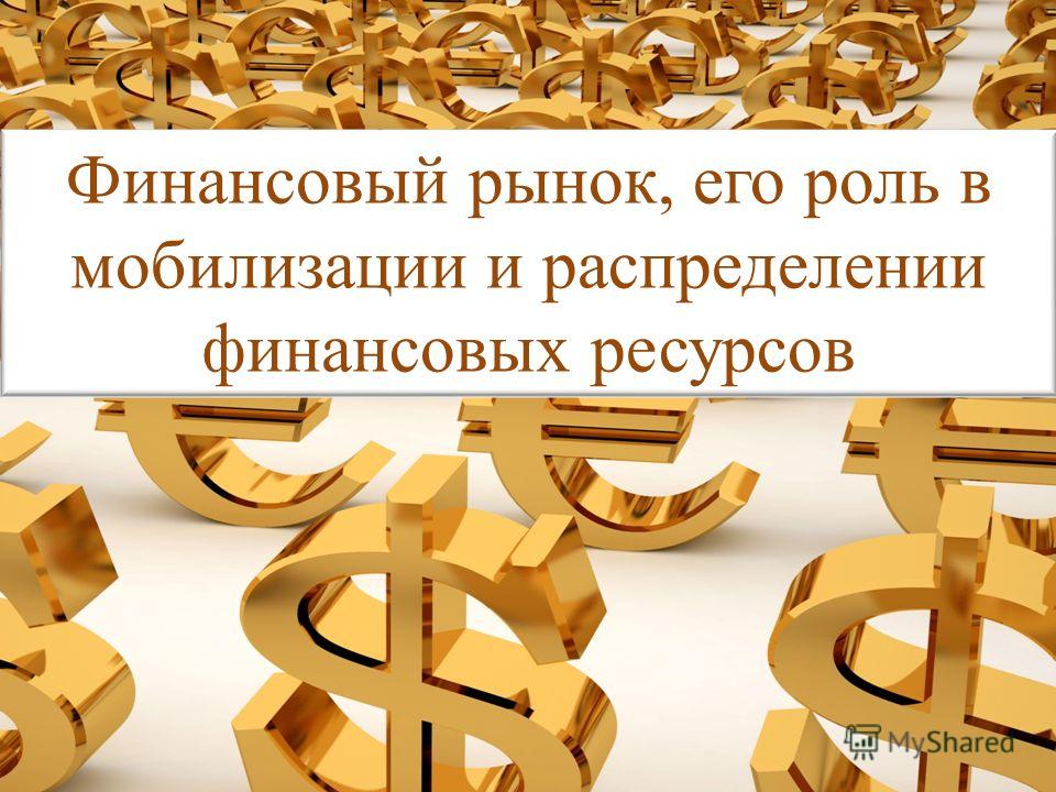 Контрольная работа: Финансовый рынок его функции