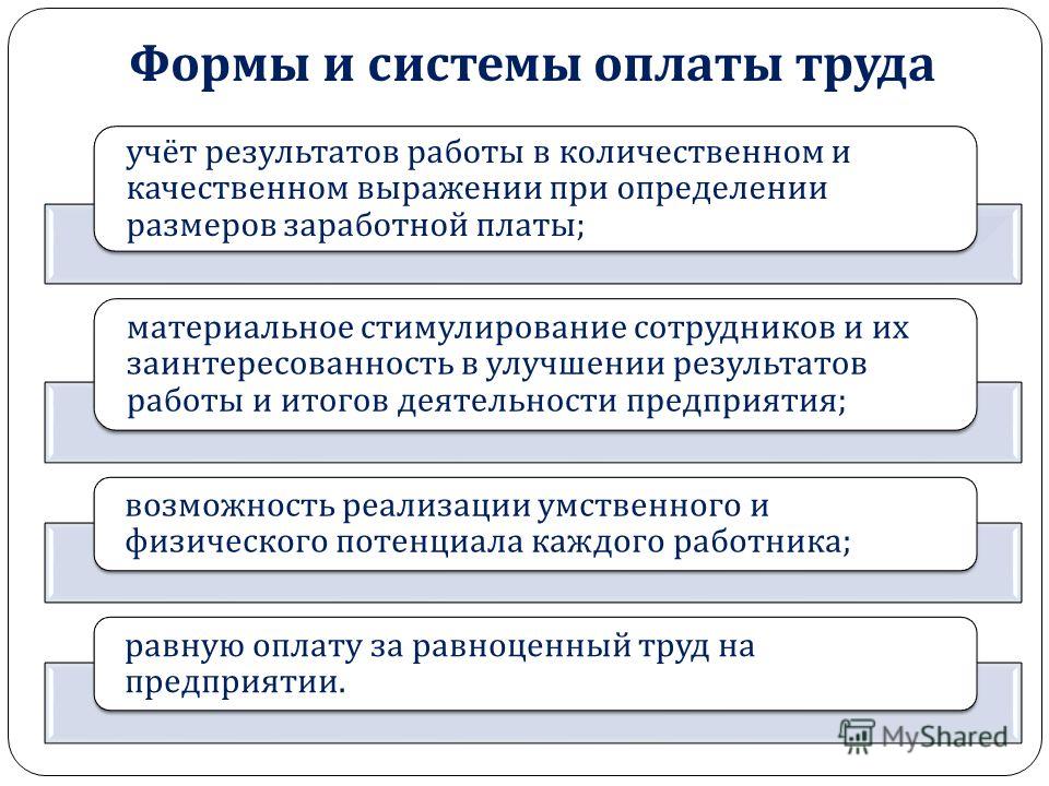 Реферат: Понятие системы оплаты труда