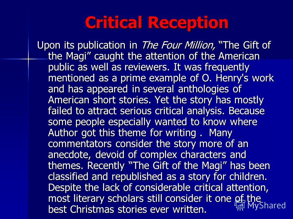 an analysis of the theme in the novel the gift of the magi by william sydney porter Get an answer for 'what is the theme of the story the gift of the magi by o henry for william sydney porter the analysis the gift of the magi. an analysis of the theme in the novel the gift of the magi by william sydney porter Get an answer for 'what is the theme of the story the gift of the magi by o henry for william sydney porter the analysis the gift of the magi.