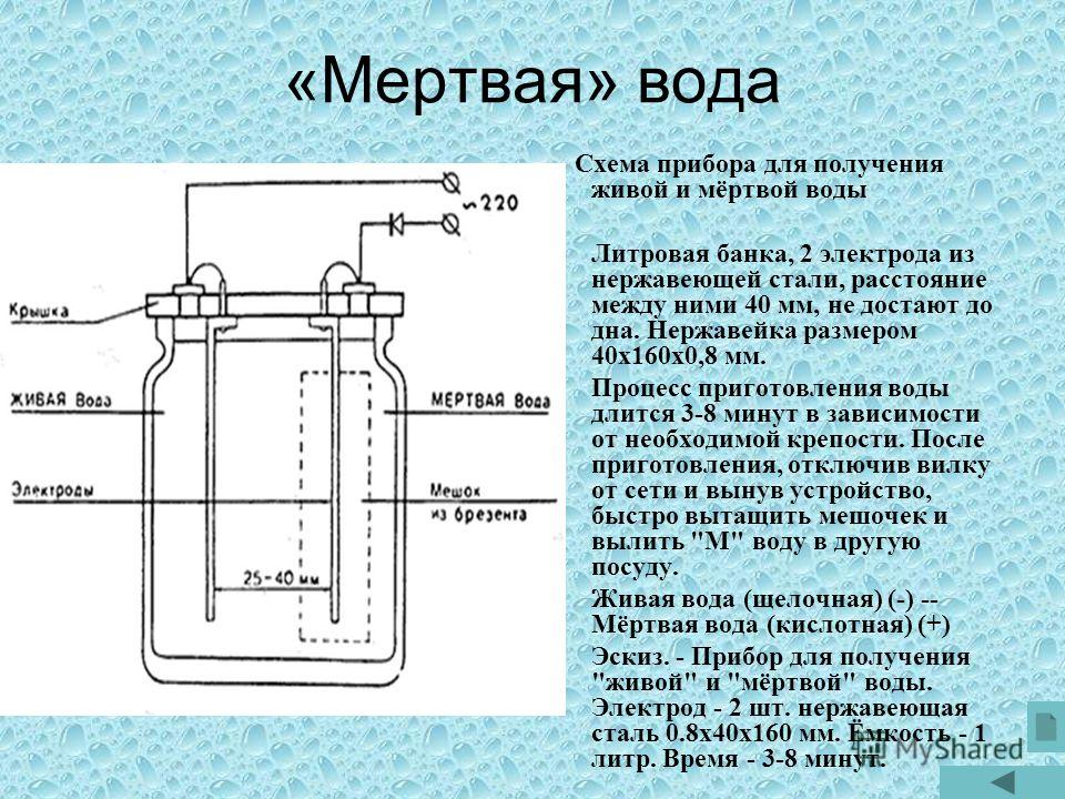 Мертвая и живая вода видео