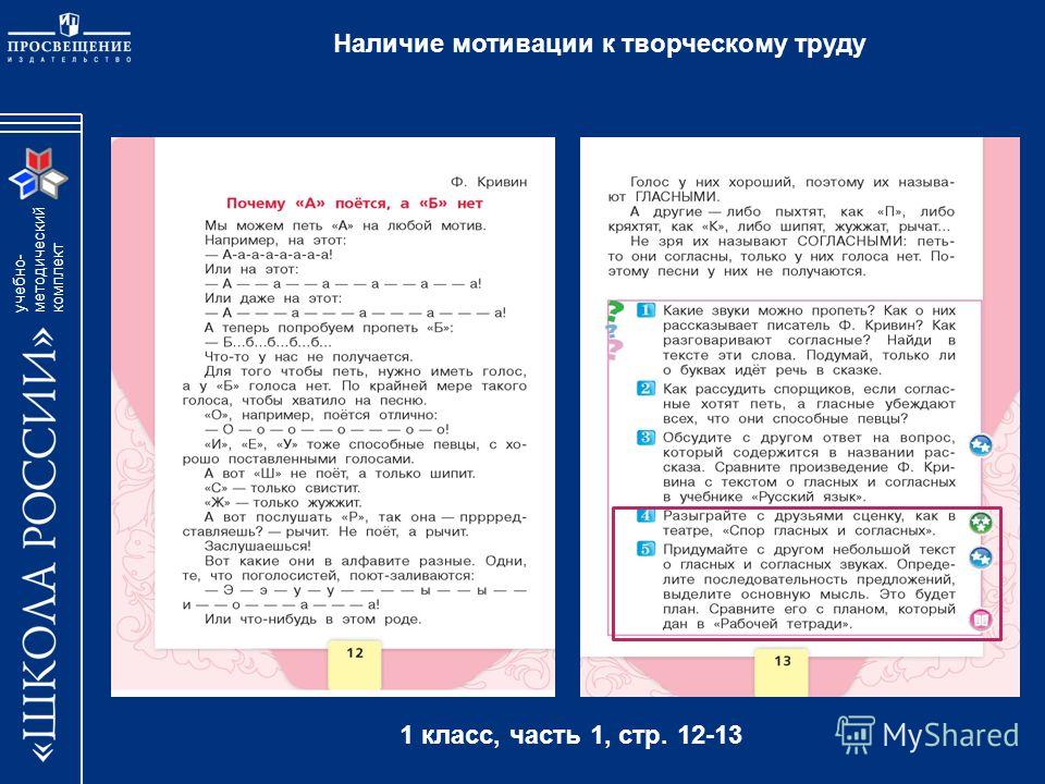 План урока по математике 1 класс фгос 2 поколения