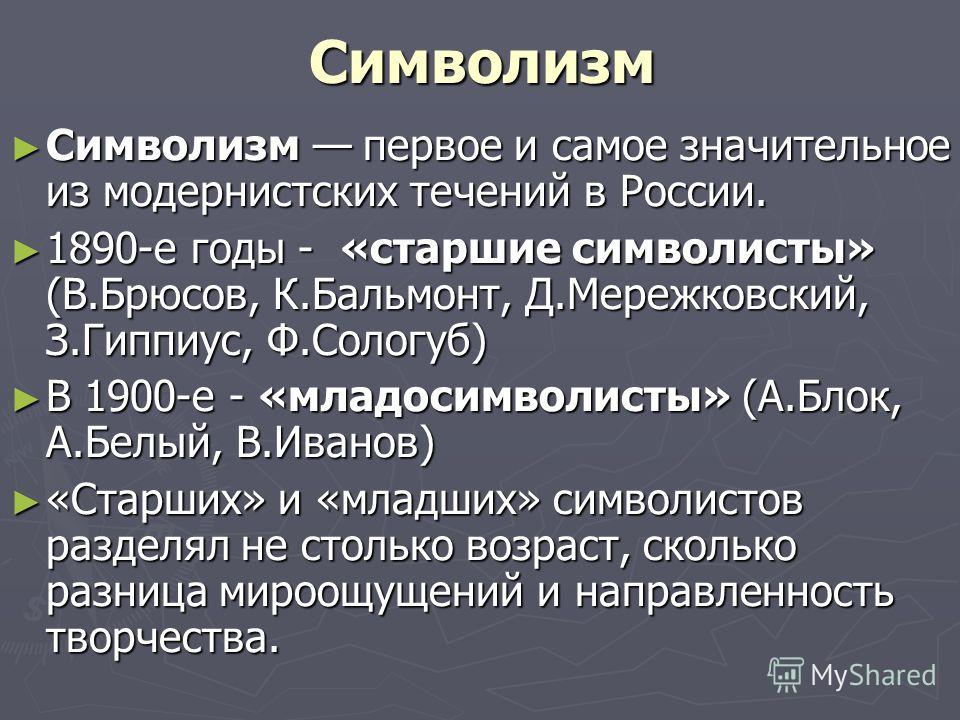 Сочинение по теме Основоположник символизма в русской поэзии