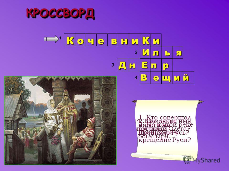 скачать презентацию на тему крещение руси 4 класс