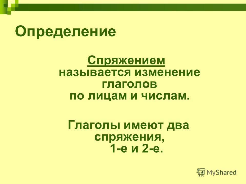 Конспект урока по русскому языку по теме спряжение 4 класс с презентацией