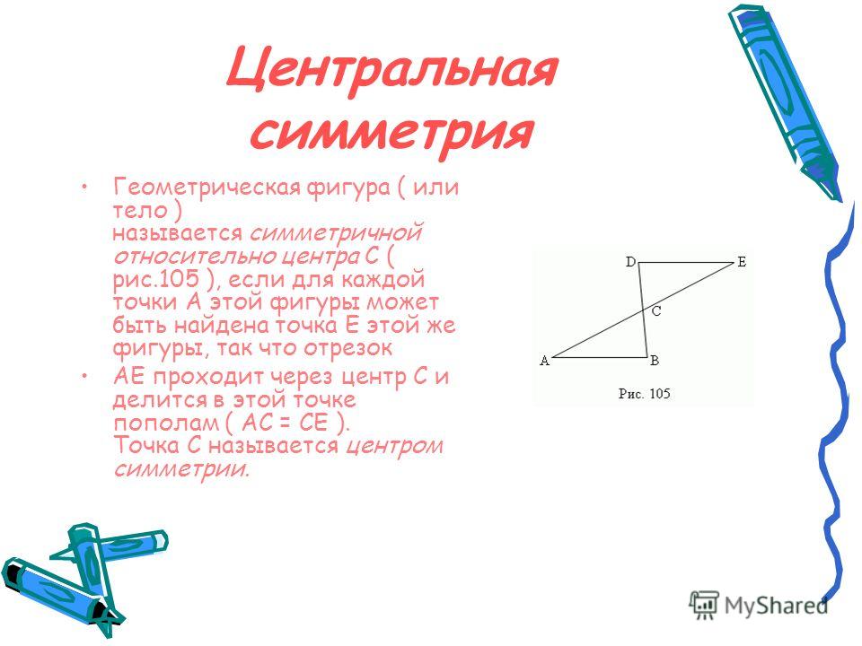 Осевая симметрия презентация