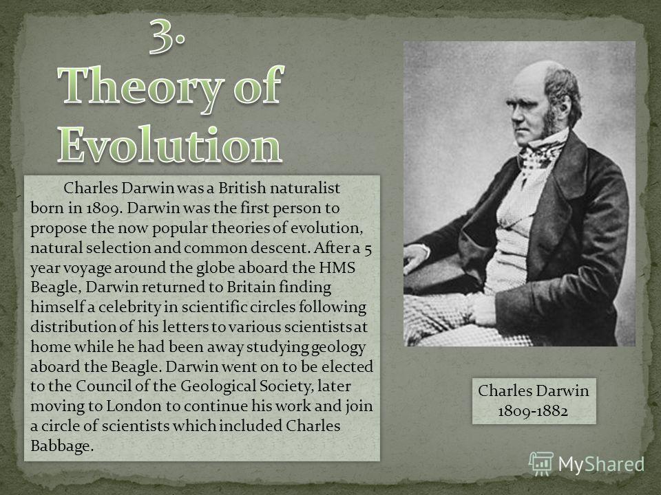 The Contributions Of Evolution Charles Darwin And