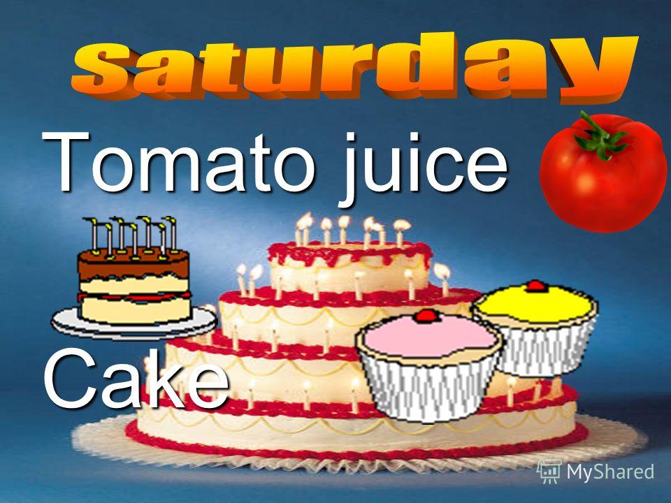 Tomato juice Cake