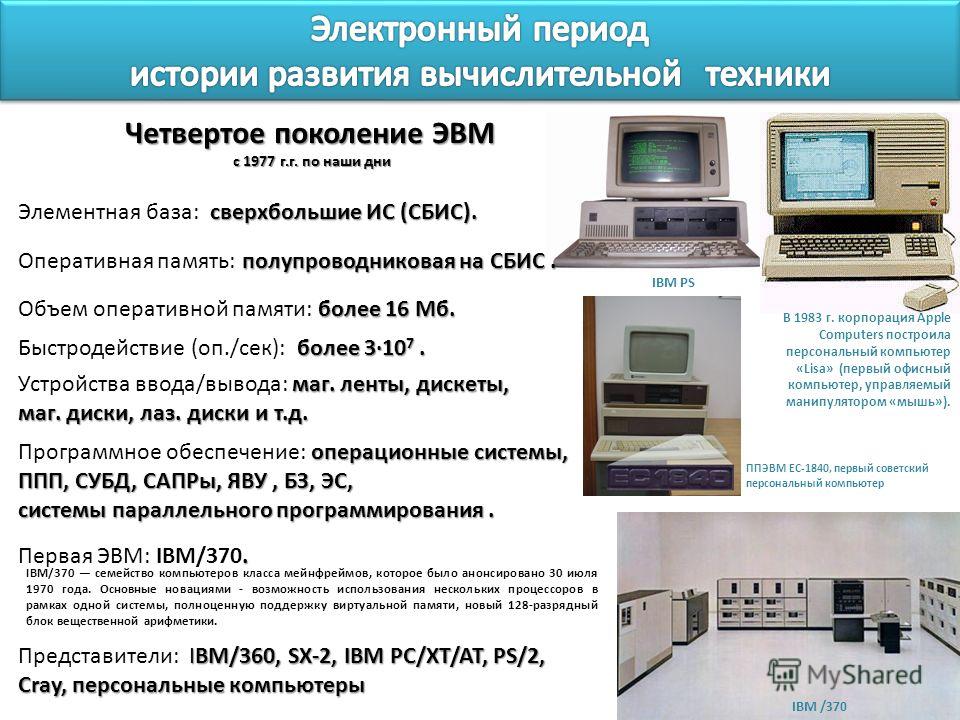 История развития компьютерной техники презентация 7 класс информатика - Basanova