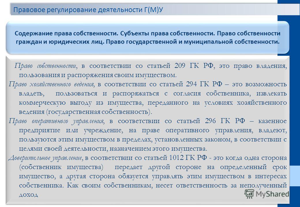 Статья 209 гражданского кодекса российской федерации было понятно